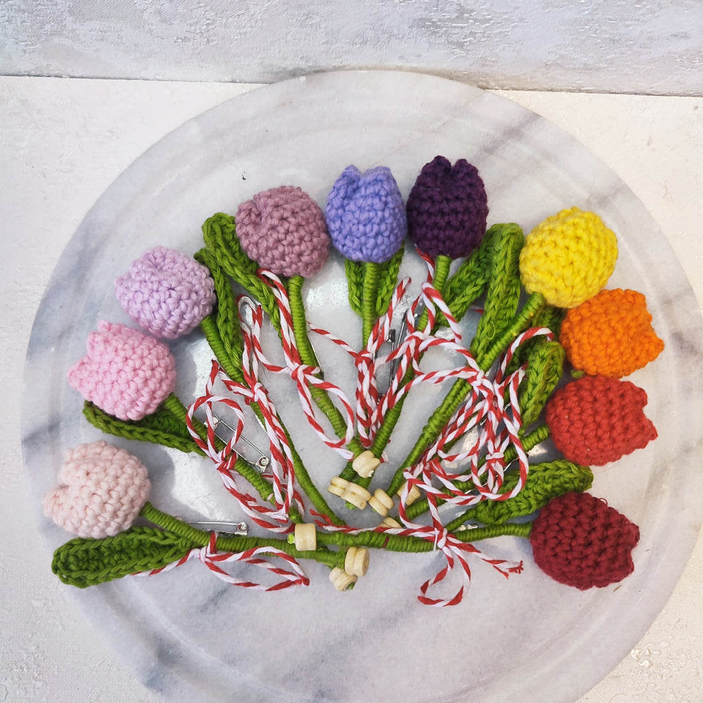 Мартеница плетено лале